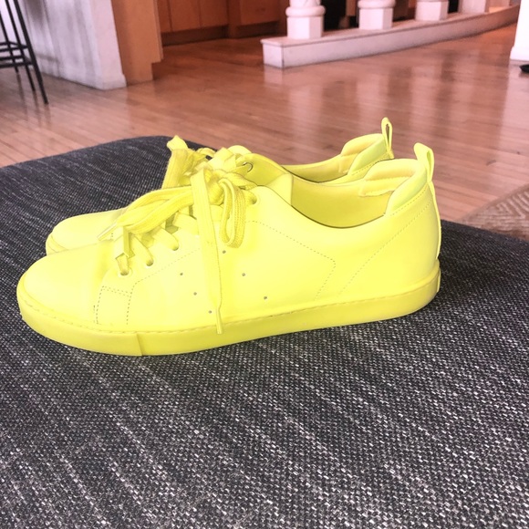 aldo neon yellow shoes